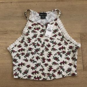 Wet Seal flower crop top